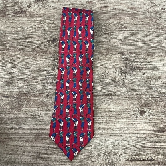 Jos A Bank Signature Tie Premier Collection Golf Theme - Picture 1 of 4